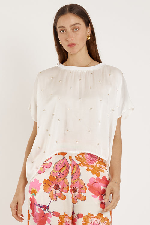 Rubyyaya Bienvenue T-Shirt Cream