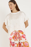 Rubyyaya Bienvenue T-Shirt Cream