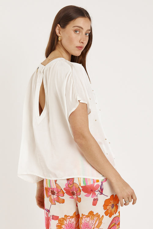 Rubyyaya Bienvenue T-Shirt Cream