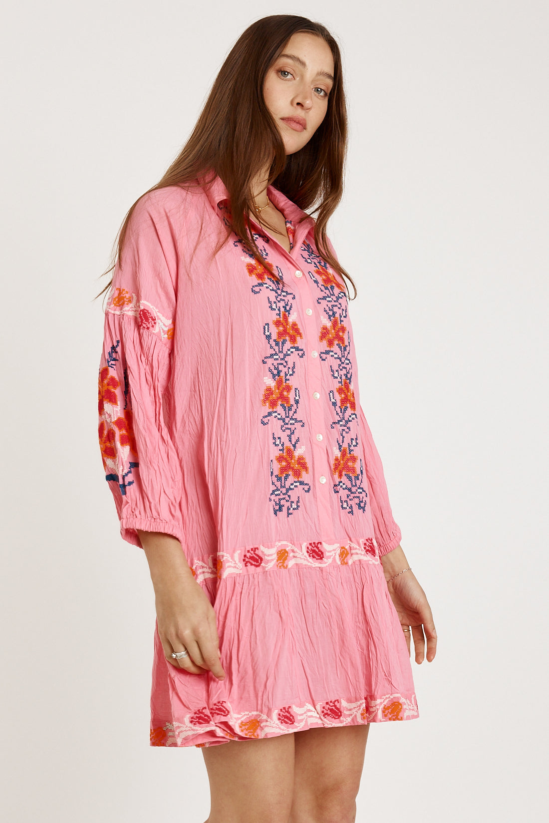 Rubyyaya Brittany Dress Coral
