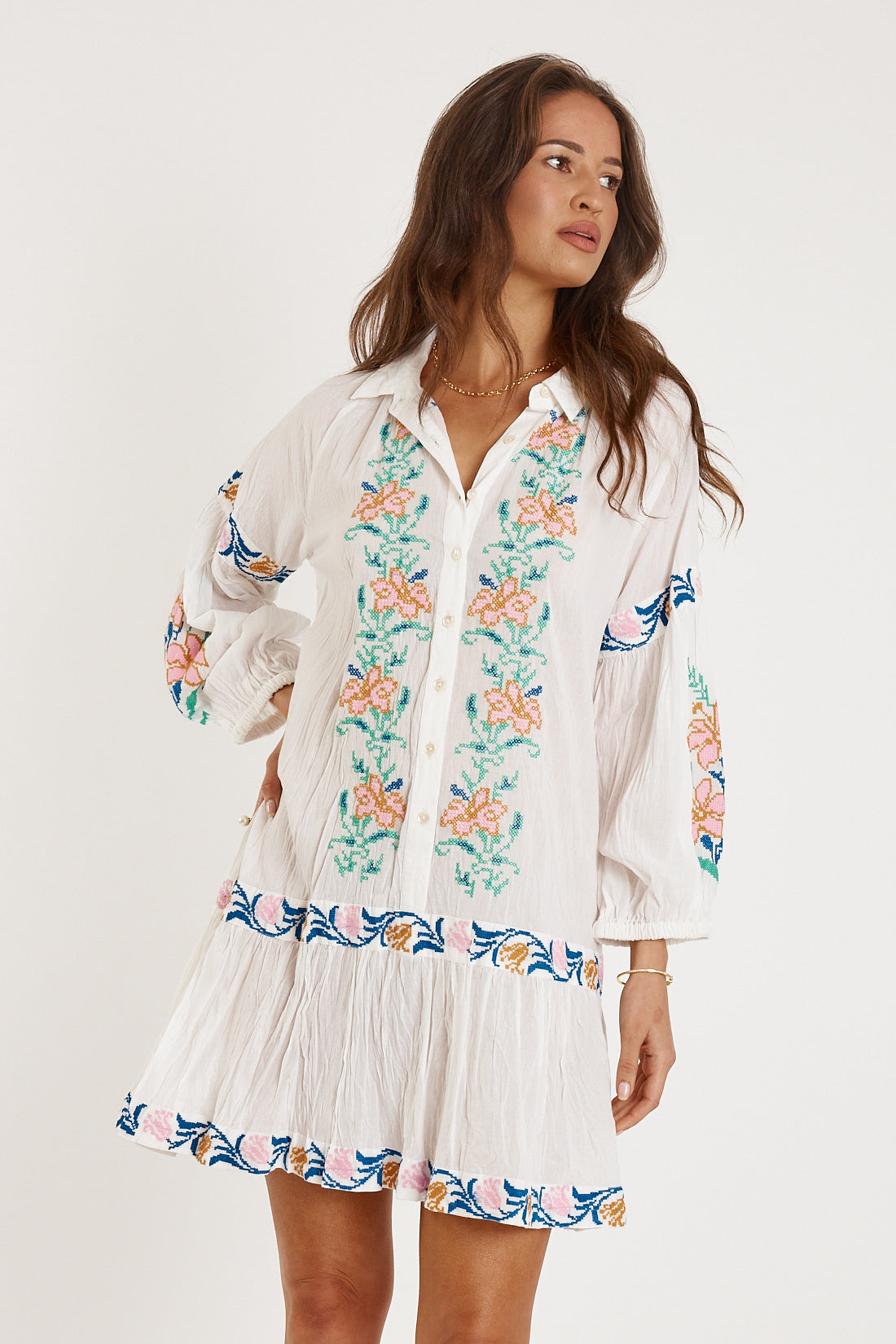 Rubyyaya Brittany Dress White