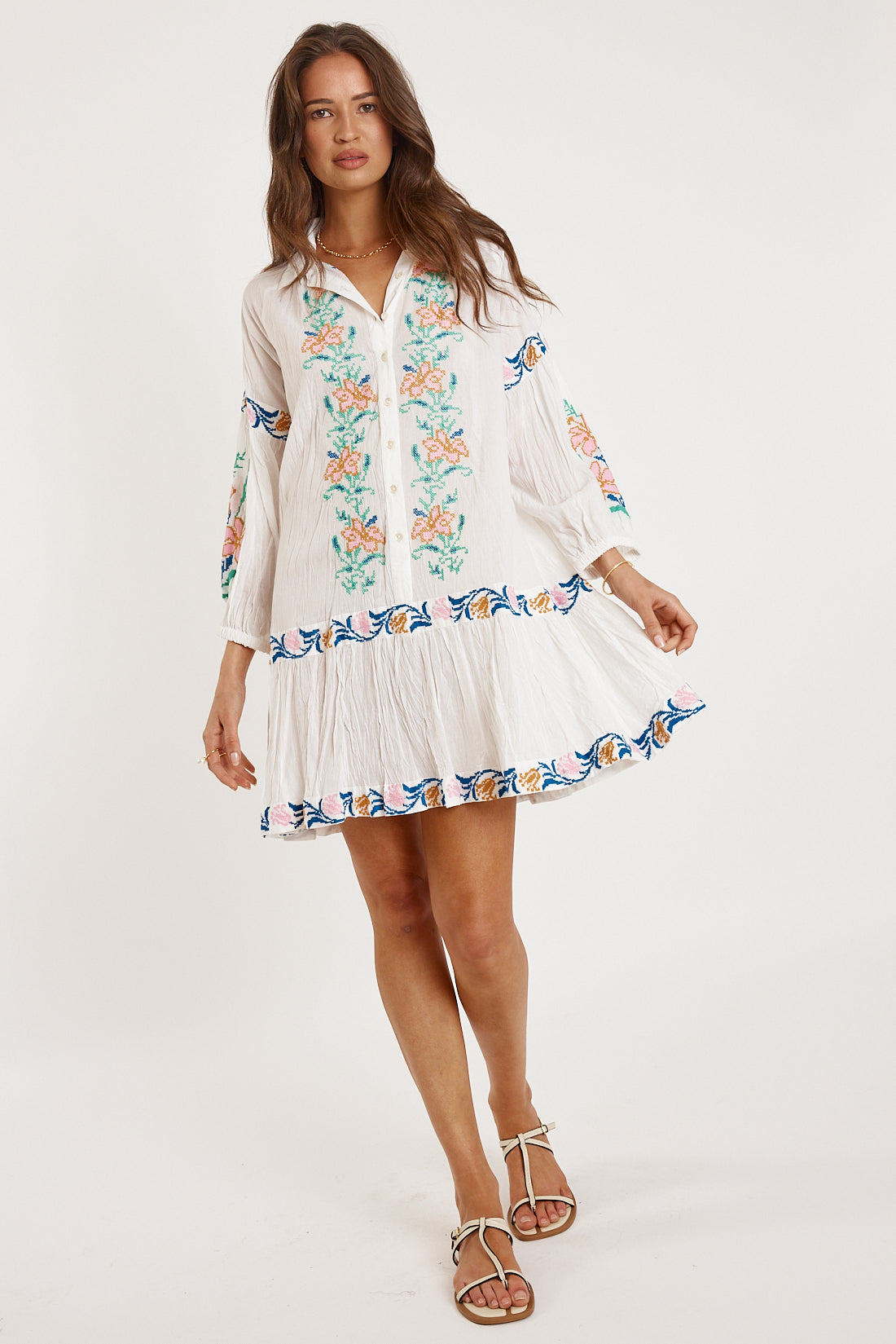Rubyyaya Brittany Dress White