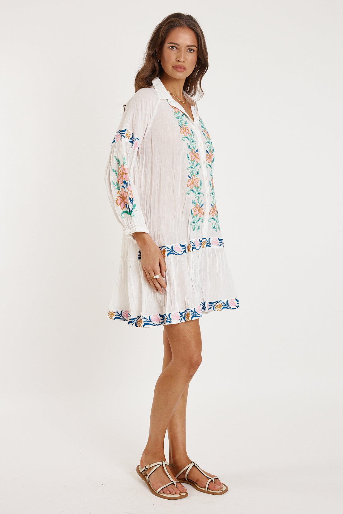 Rubyyaya Brittany Dress White