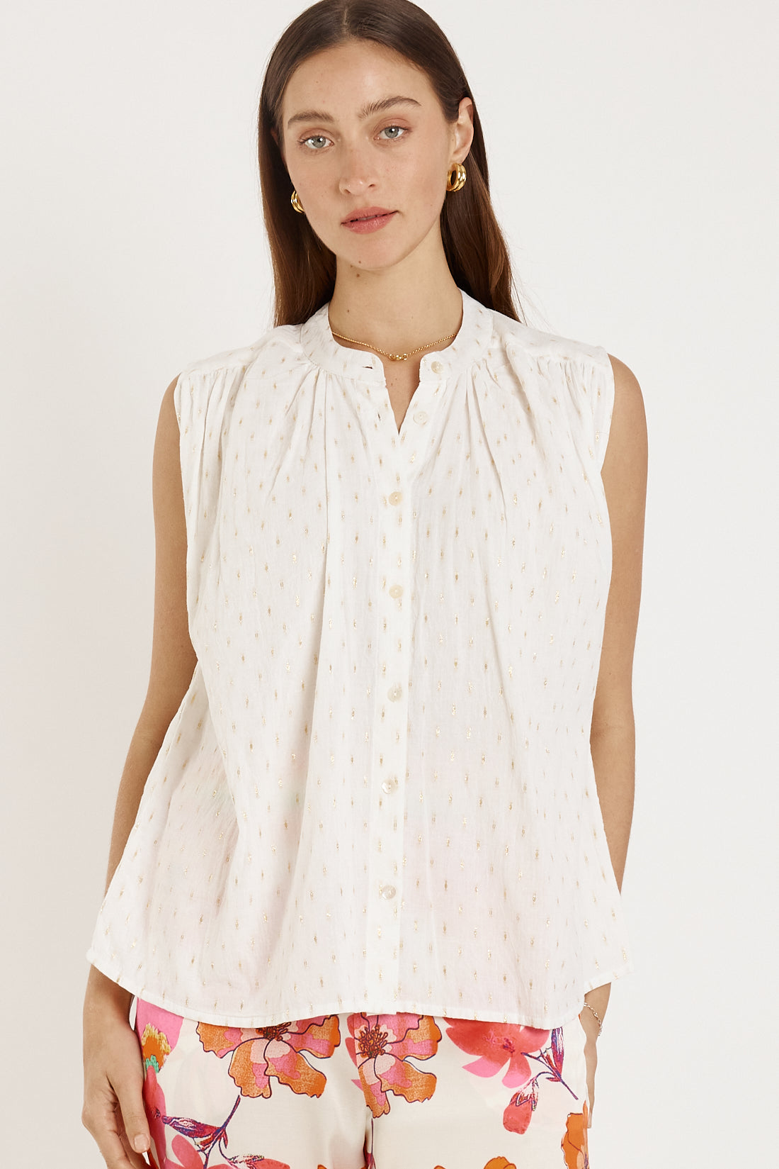 Rubyyaya Calvi Top White