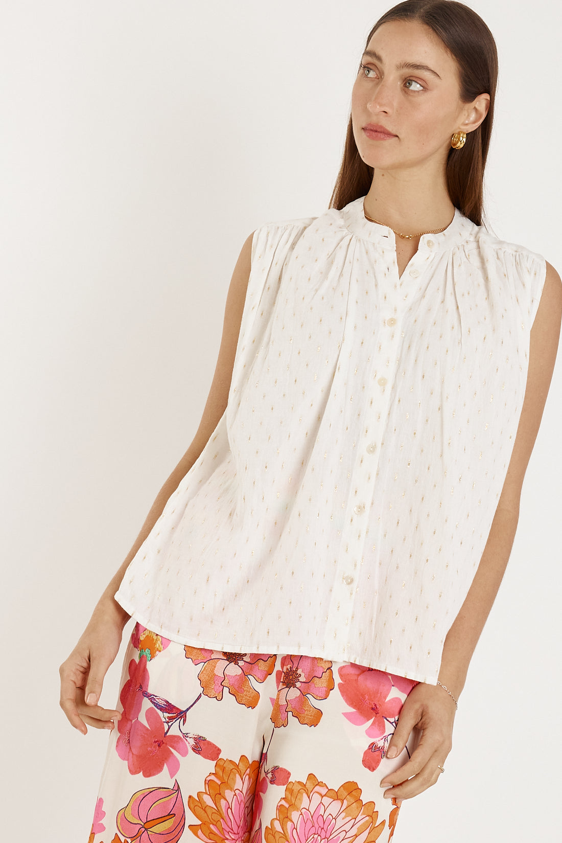 Rubyyaya Calvi Top White