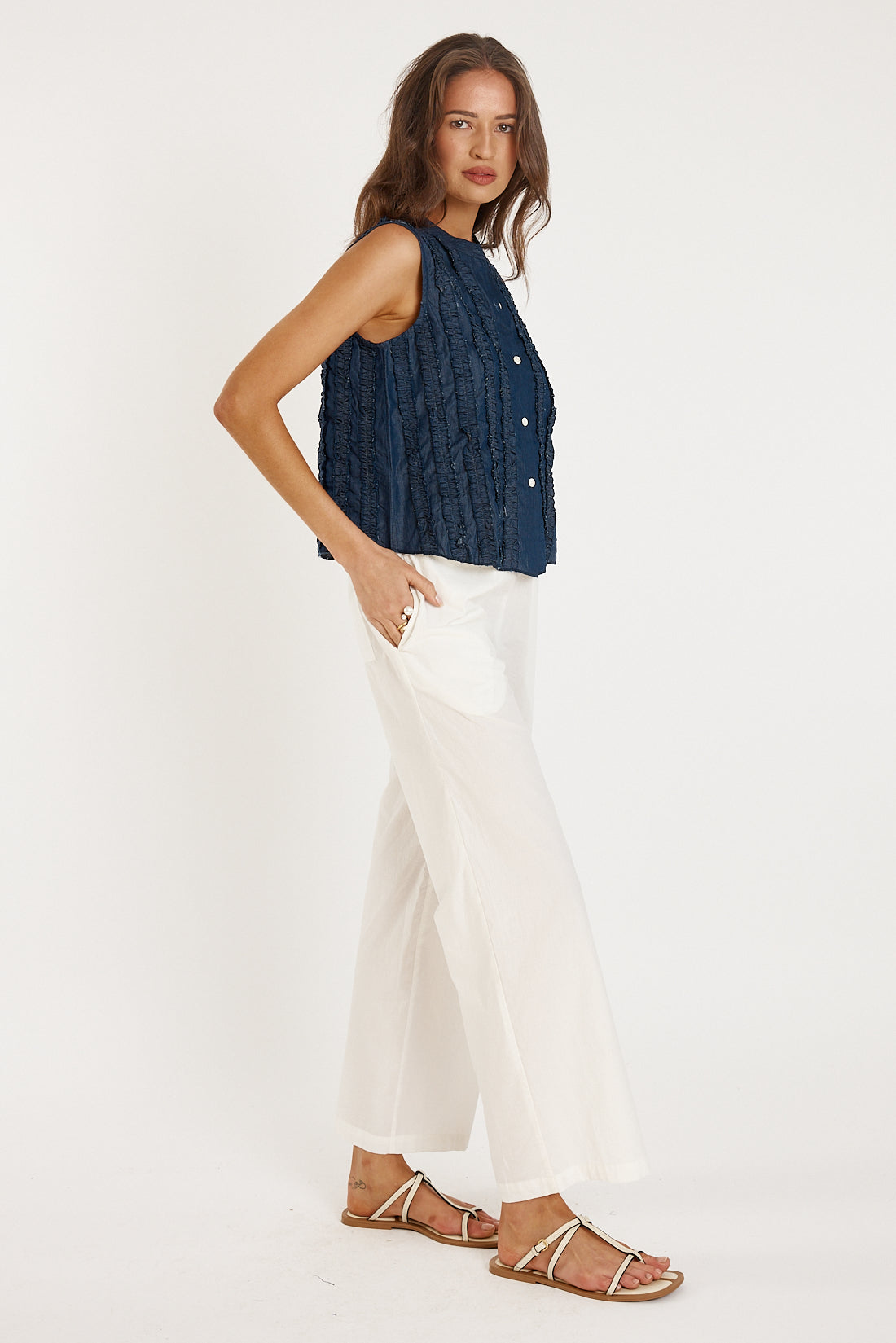 Rubyyaya Camargue Top Denim