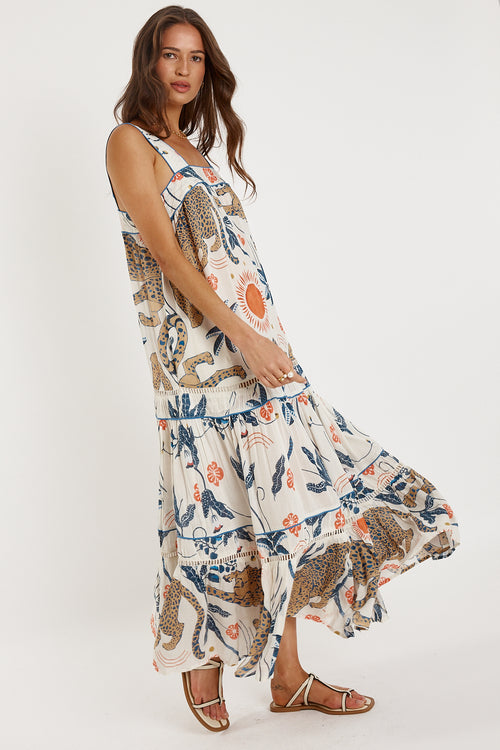 Rubyyaya Celine Sundress Print