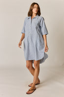 Rubyyaya Cornelli Dress Blue Stripe