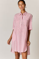 Rubyyaya Cornelli Dress Pink Stripe
