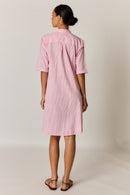 Rubyyaya Cornelli Dress Pink Stripe