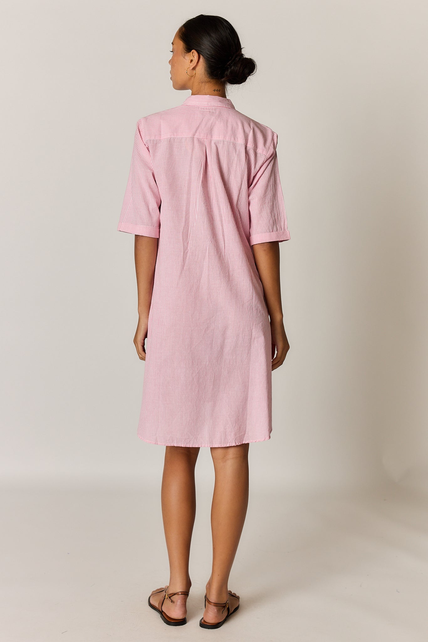 Rubyyaya Cornelli Dress Pink Stripe