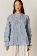 Rubyyaya Cornelli Shirt Stripe Blue