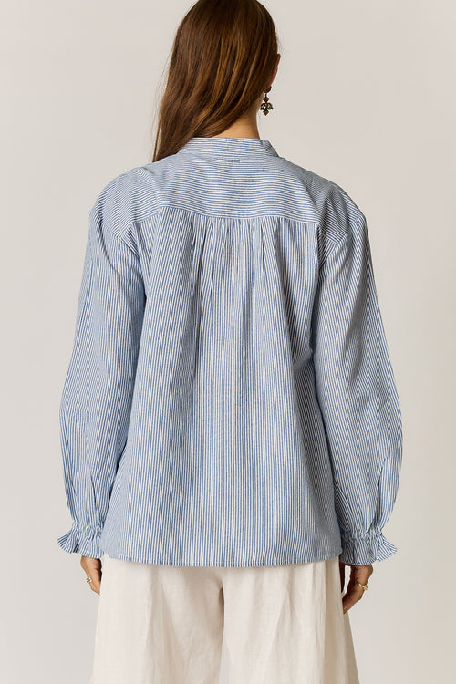 Rubyyaya Cornelli Shirt Stripe Blue