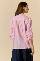Rubyyaya Cornelli Shirt Pink Stripe