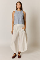 Rubyyaya Cornelli Stripe Top Blue