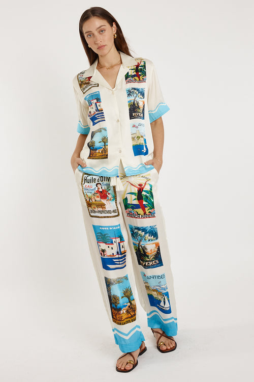 Rubyyaya Corsica Pant Print