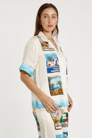 Rubyyaya Corsica Top Print