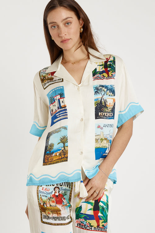 Rubyyaya Corsica Top Print