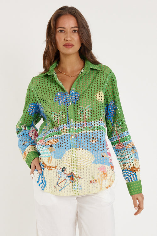 Rubyyaya Cote D'Azur Shirt Print