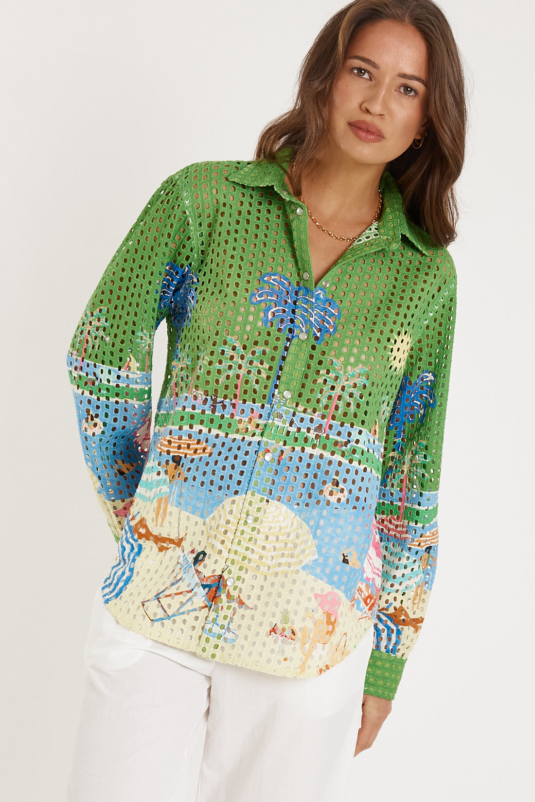 Rubyyaya Cote D'Azur Shirt Print