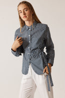 Rubyyaya Countryside Rose Top Navy