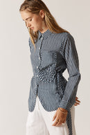 Rubyyaya Countryside Rose Top Navy