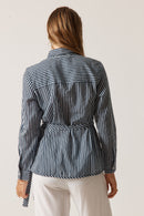 Rubyyaya Countryside Rose Top Navy