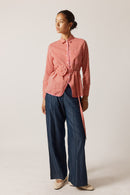 Rubyyaya Countryside Rose Top Red