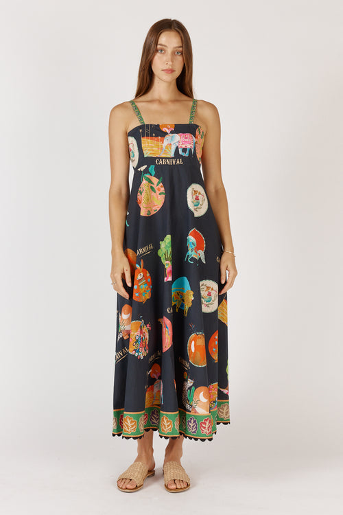 Rubyyaya Down Under Sundress Black