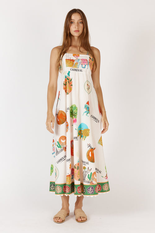 Rubyyaya Down Under Sundress White