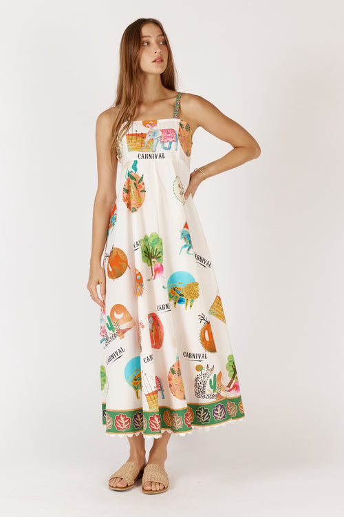 Rubyyaya Down Under Sundress White