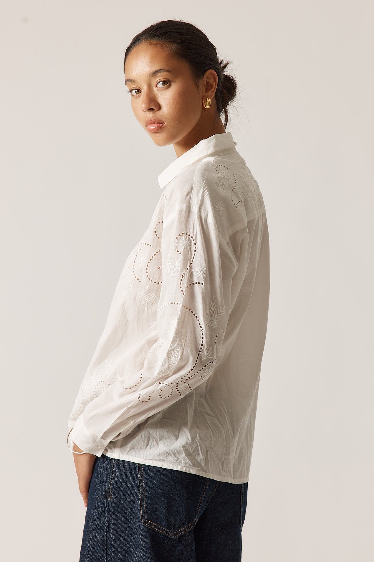 Rubyyaya Driftwood Shirt White