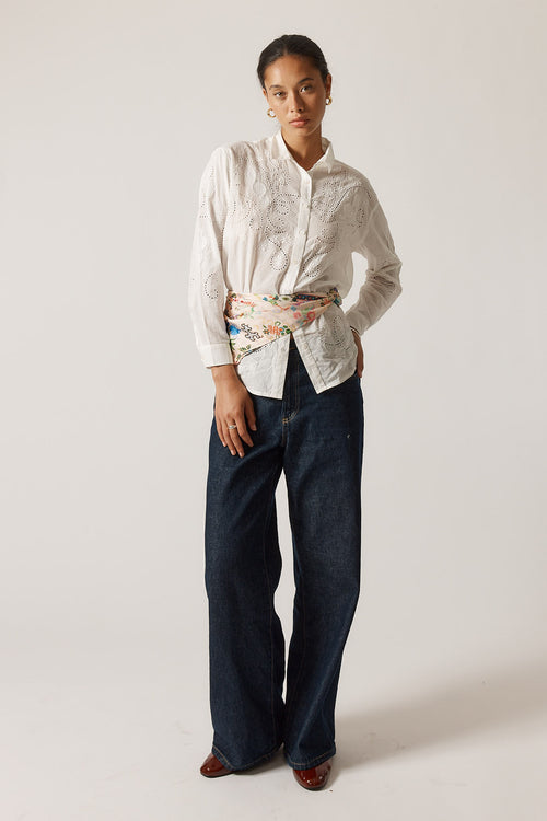 Rubyyaya Driftwood Shirt White