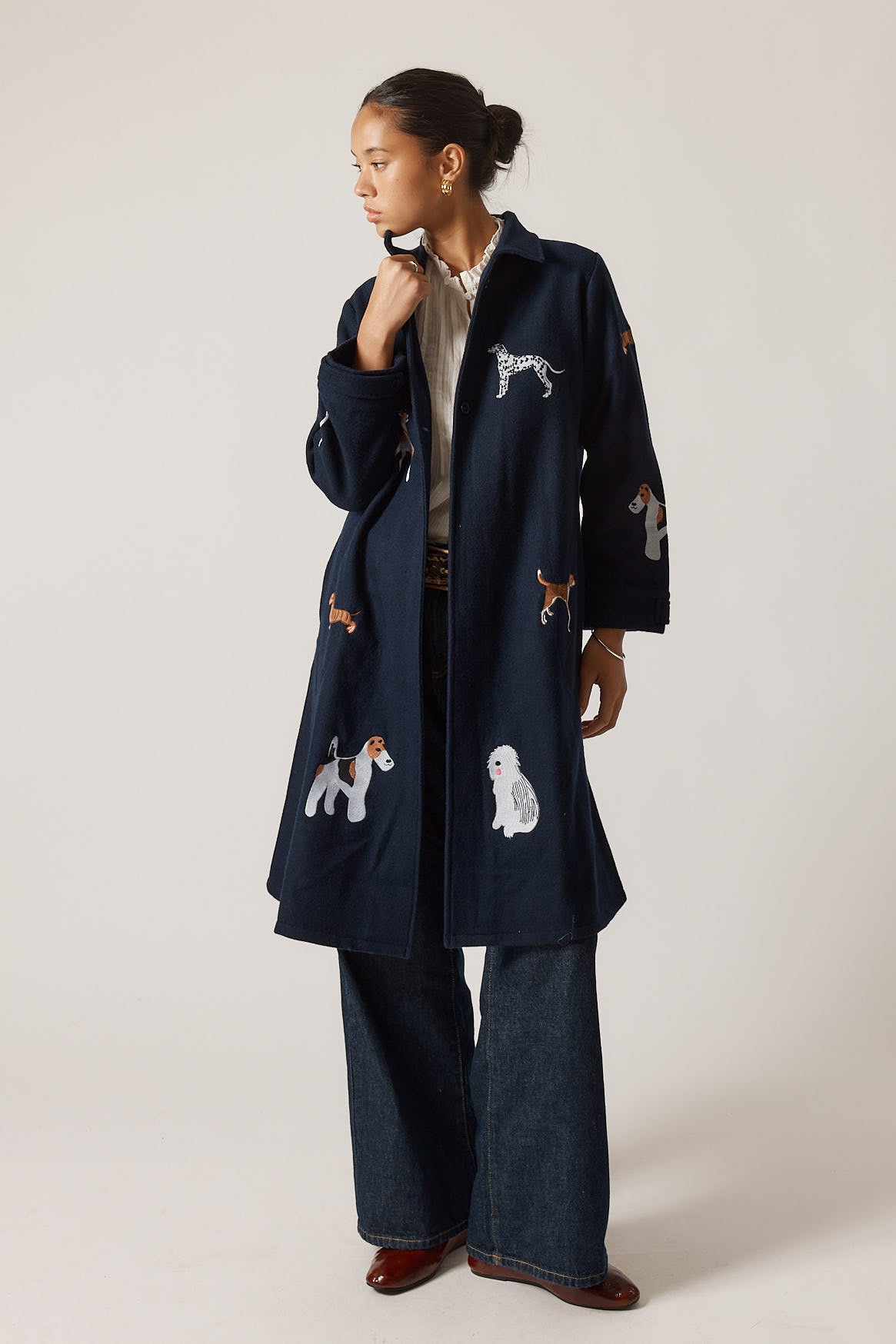 Rubyyaya Haute Dog Trench Navy