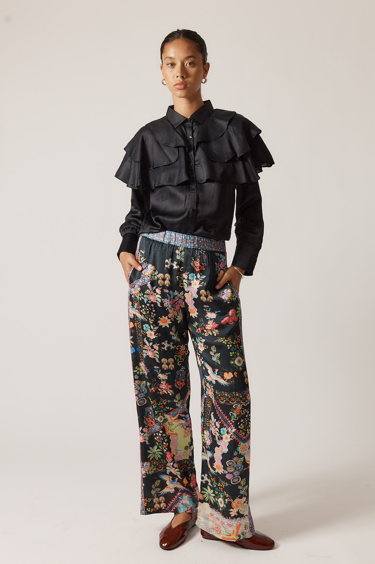 Rubyyaya Lala Pant Steel
