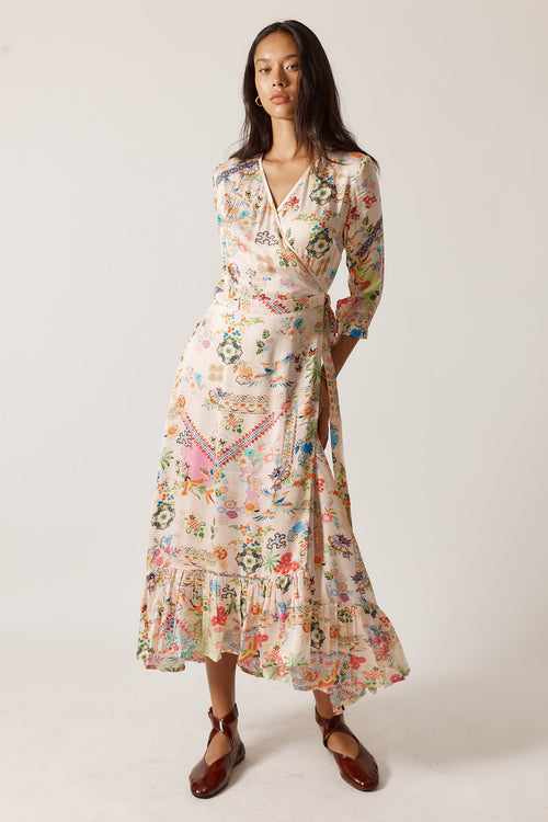 Rubyyaya Lala Wrap Dress Pink