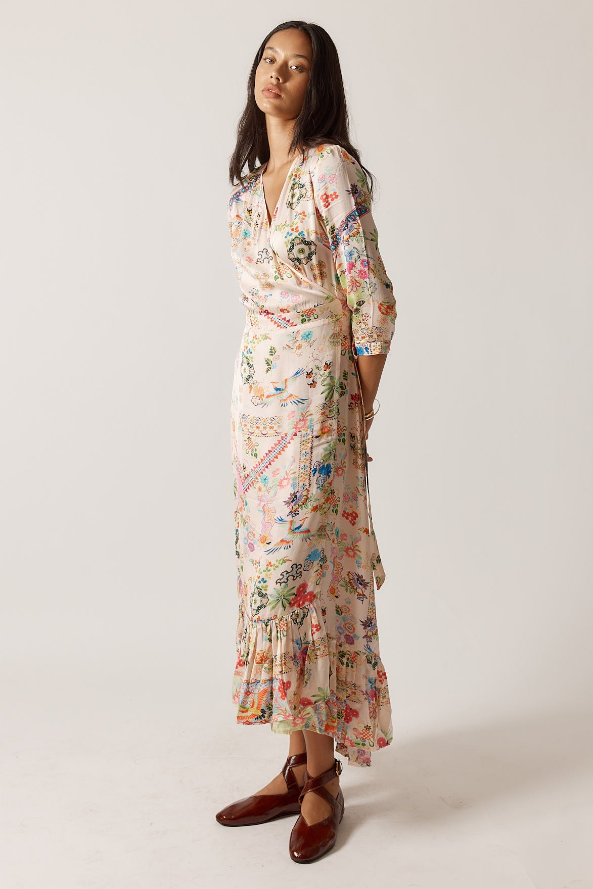 Rubyyaya Lala Wrap Dress Pink