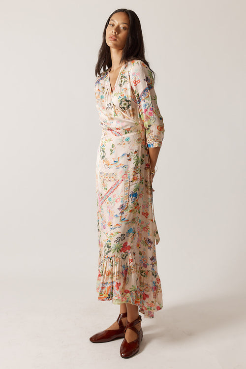 Rubyyaya Lala Wrap Dress Pink