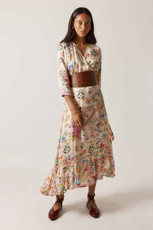 Rubyyaya Lala Wrap Dress Pink
