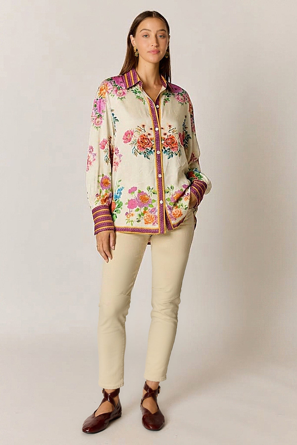 Rubyyaya Liberte Classic Shirt Cream