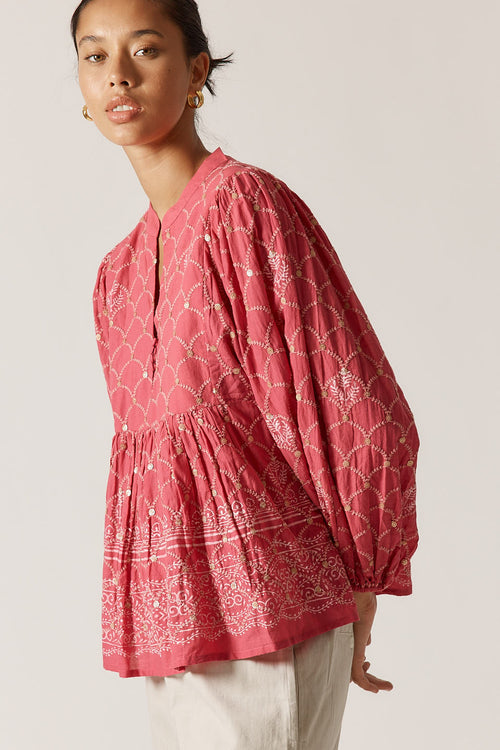 Rubyyaya Locket of Love Top Pink