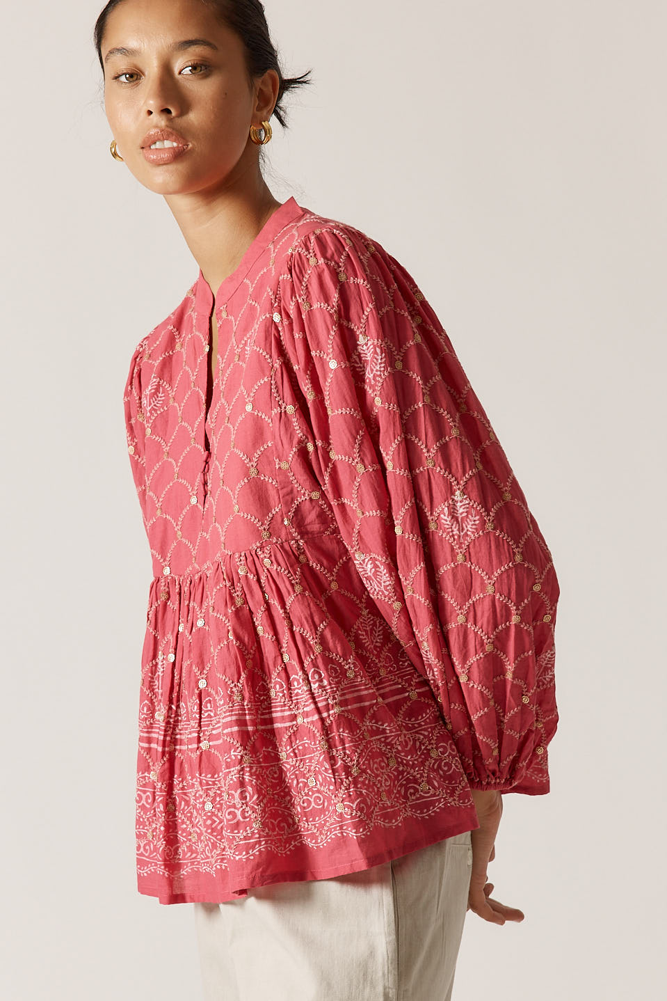 Rubyyaya Locket of Love Top Pink