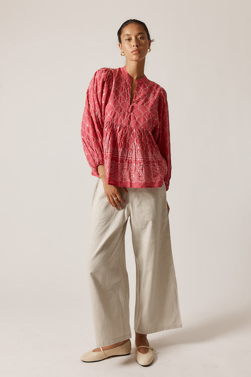 Rubyyaya Locket of Love Top Pink