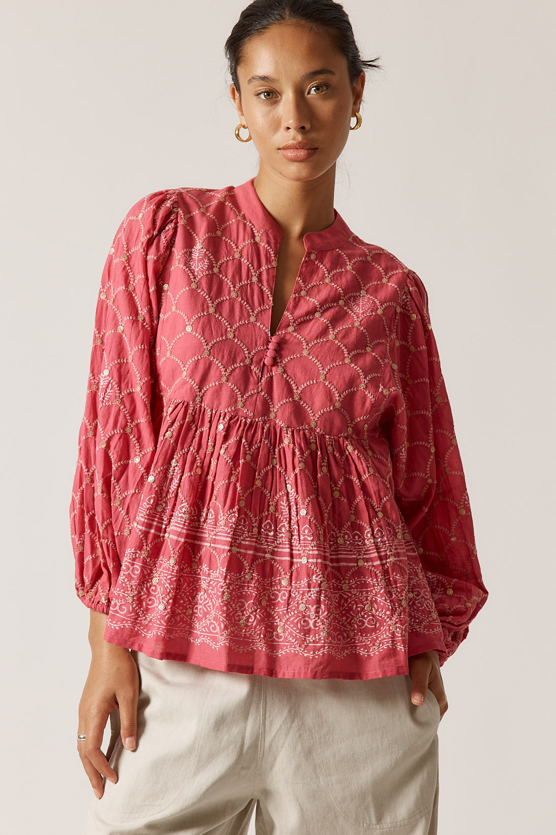 Rubyyaya Locket of Love Top Pink