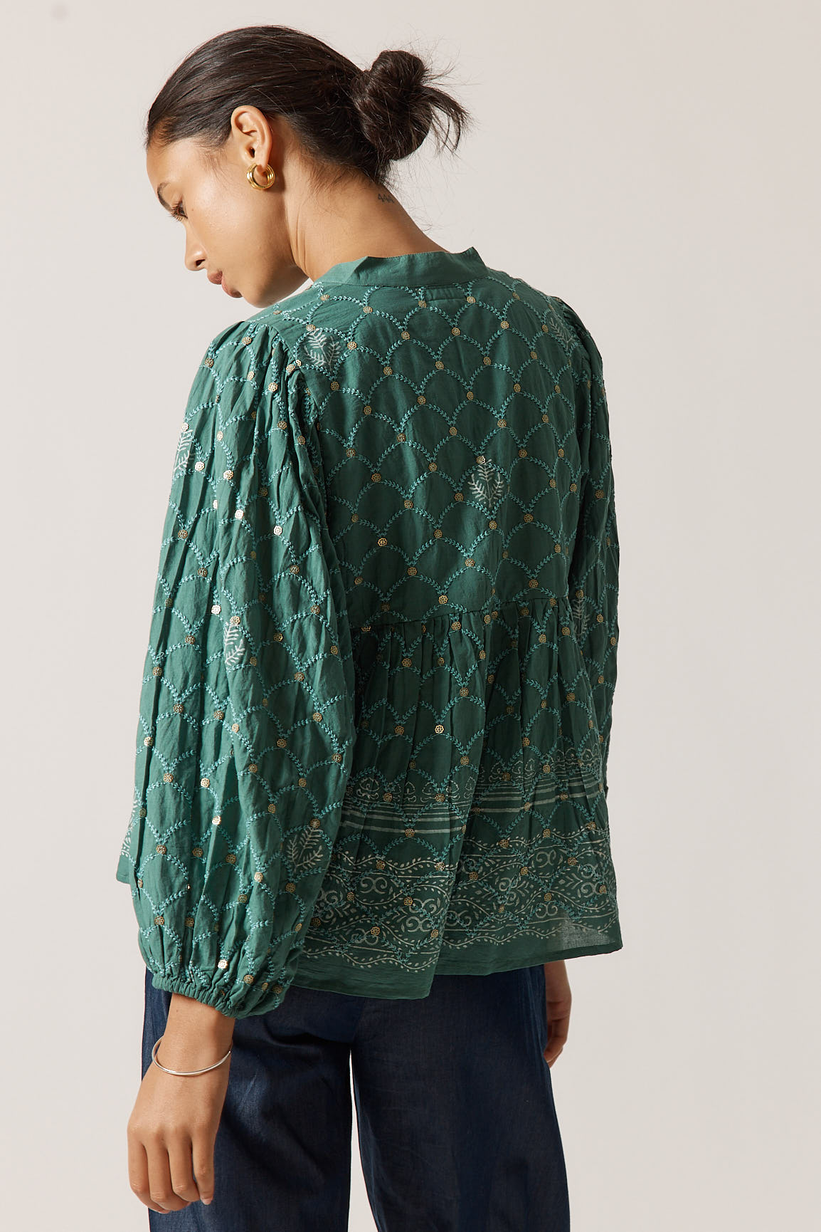 Rubyyaya Locket of Love Top Sage