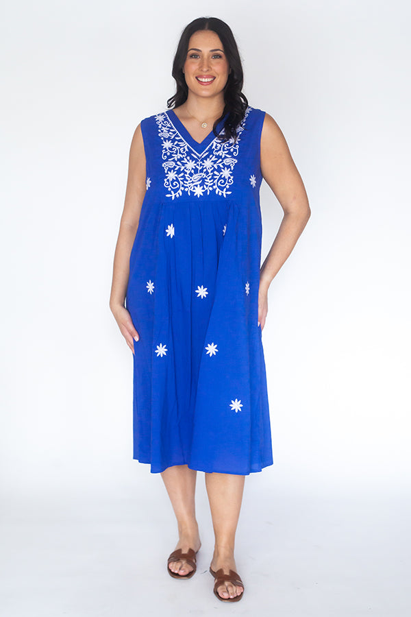 Rubyyaya Manuelito Midi Royal Blue