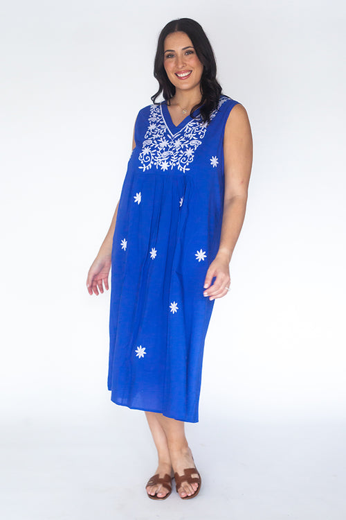 Rubyyaya Manuelito Midi Royal Blue