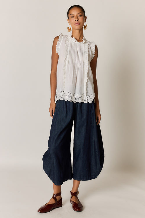 Rubyyaya Matilda Top White