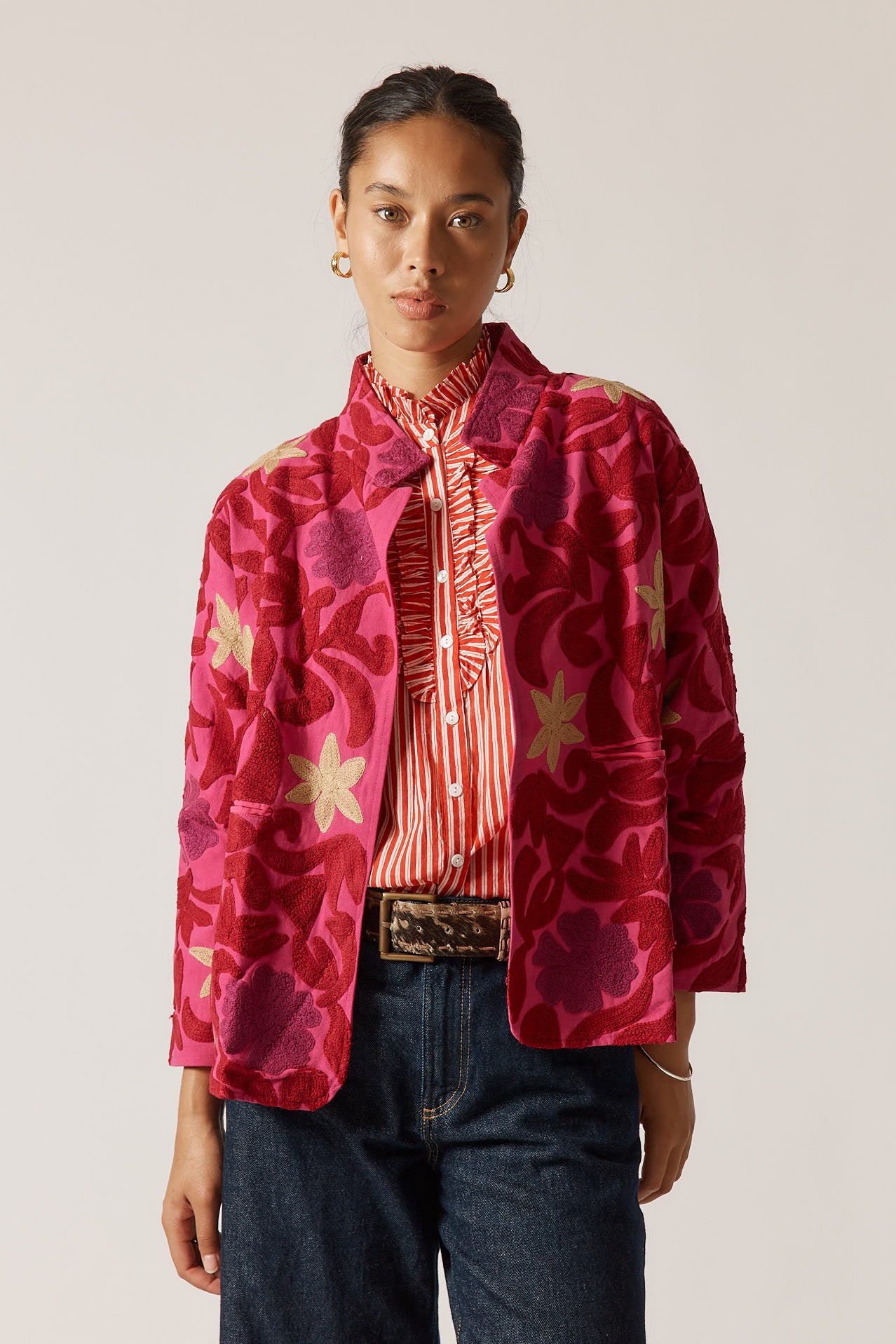 Rubyyaya Meadow Field Jacket Pink