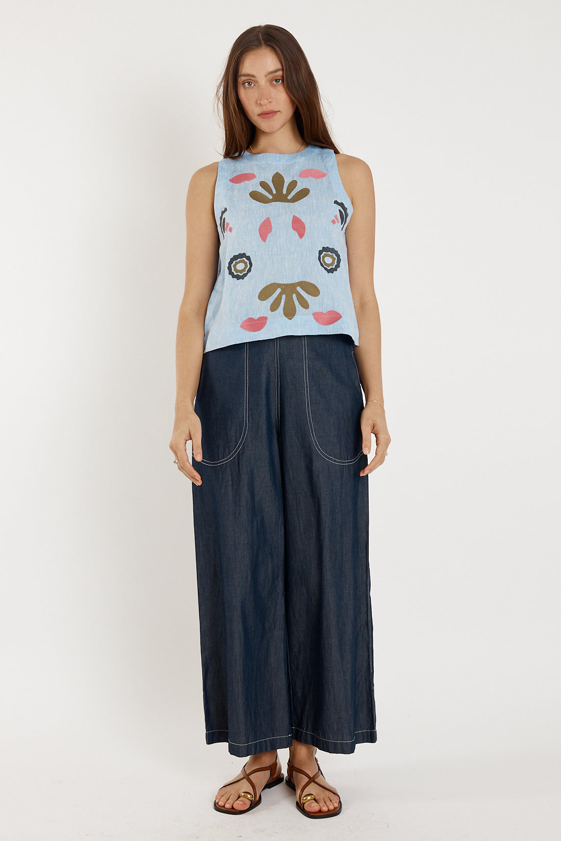 Rubyyaya Monoki Tank Chambray